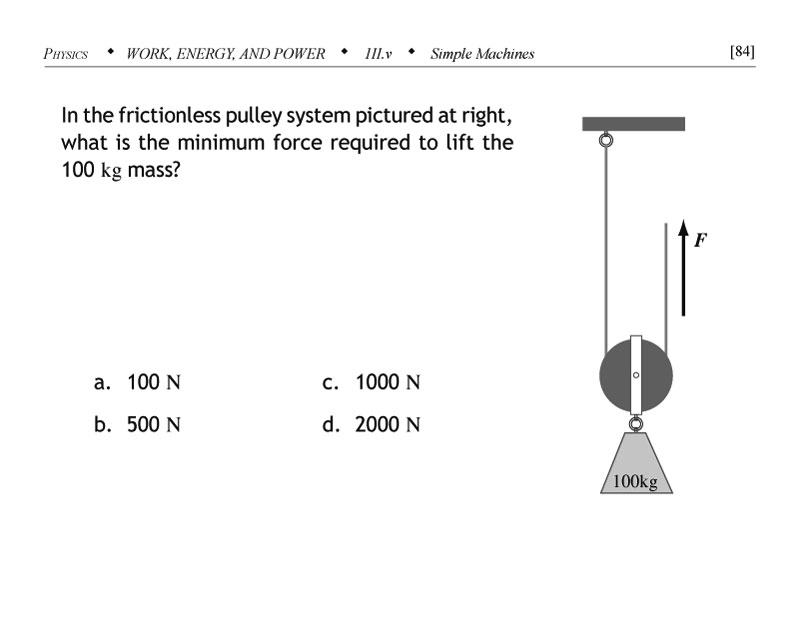Pulley problem