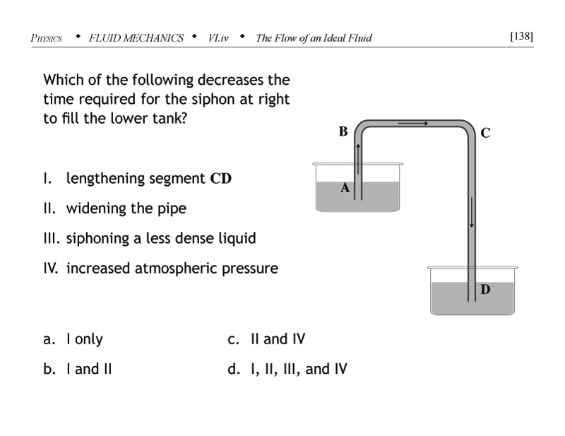 Siphon problem