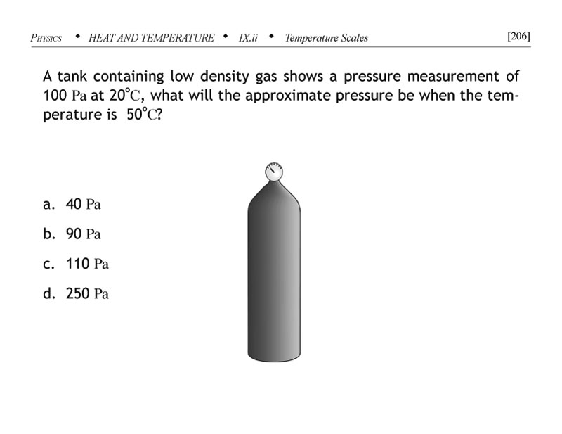 Gas in tank problem