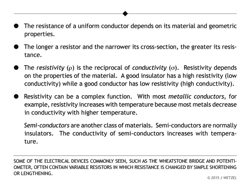Keys to understanding electrical resistance
