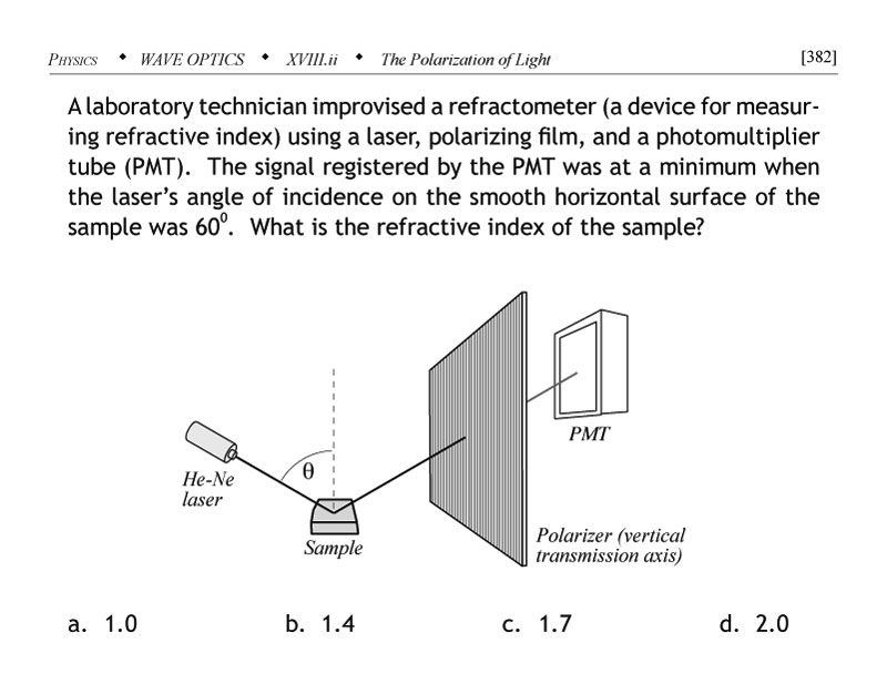 Brewsters angle question
