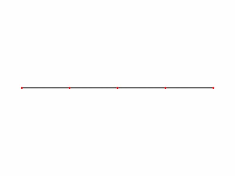 Animation of standing wave in the stationary medium with marked wave nodes