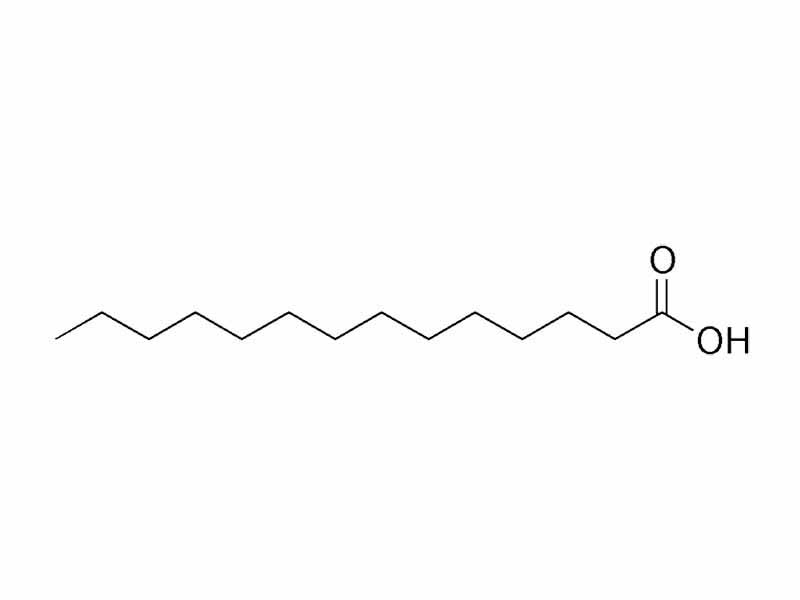 Myristic acid structure
