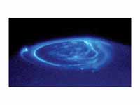 Aurora at Jupiter's north pole as see...